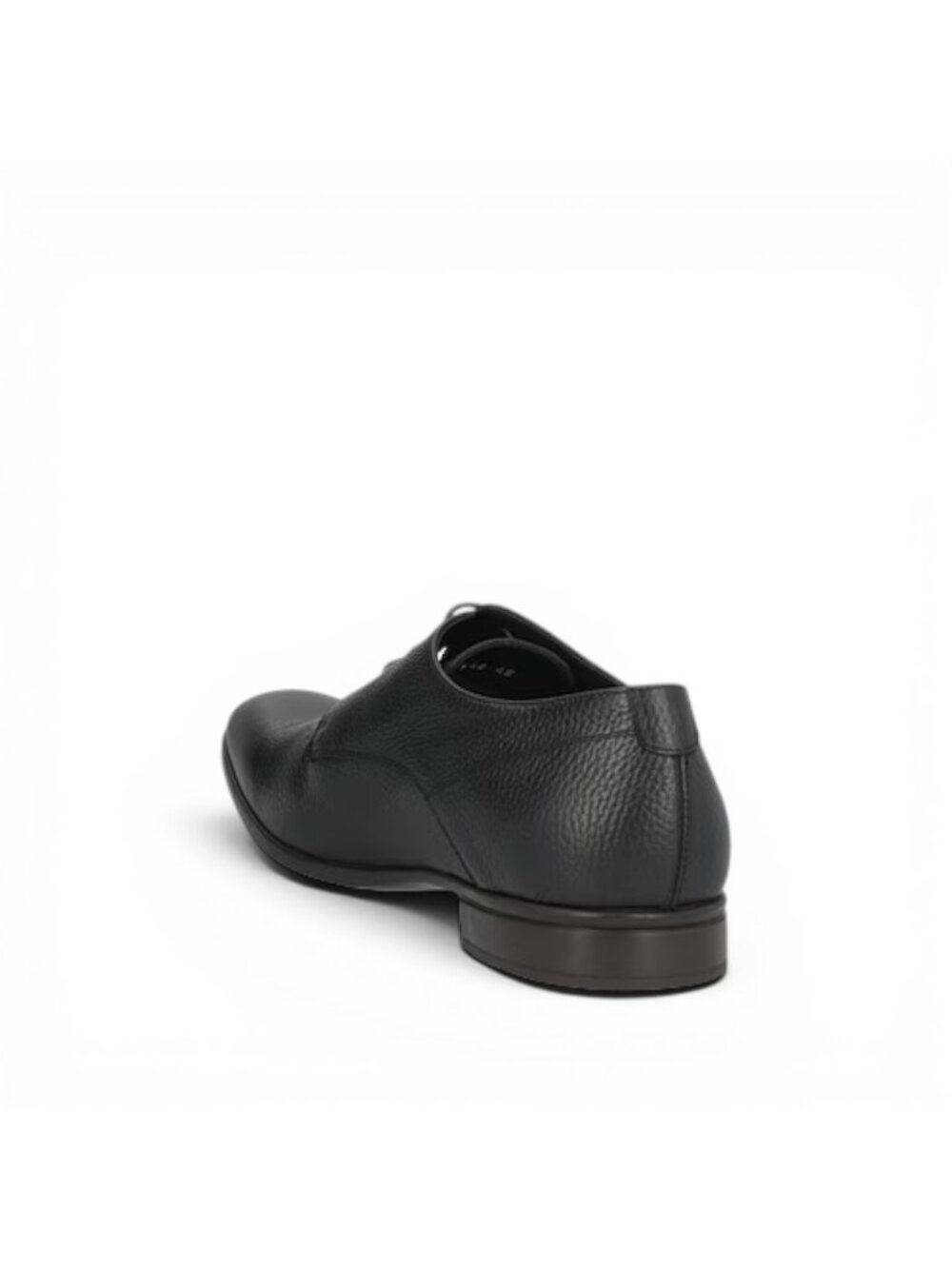 Doucal's Pebbled Leather Derby Dress Shoes Black EU 45 US 12 Made Italy NIB - Picture 3 of 5